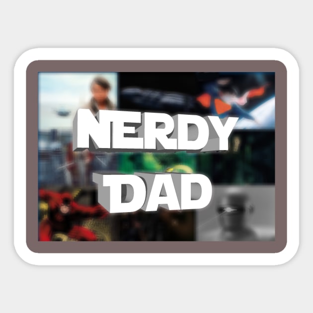 Nerdy Dad logo Sticker by Making It Up As I Go